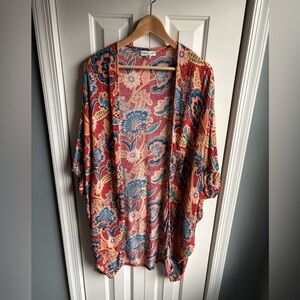 Andersen & Lauth Womens Astrid Floral Kimono Cardigan Boho One Size